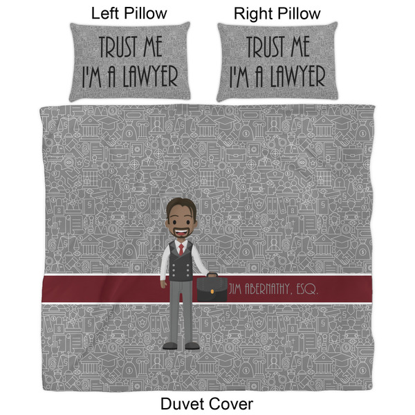 Lawyer / Attorney Avatar Duvet Cover Set - King - Approval