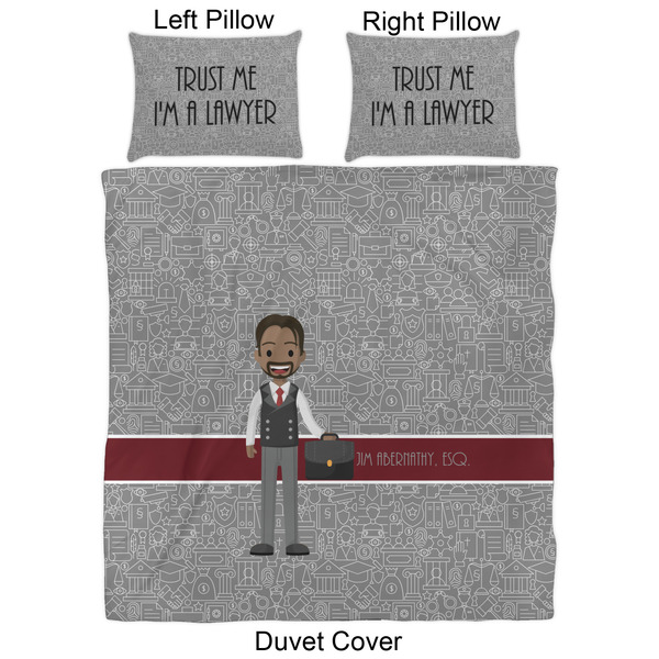Lawyer / Attorney Avatar Duvet Cover Set - Queen - Approval
