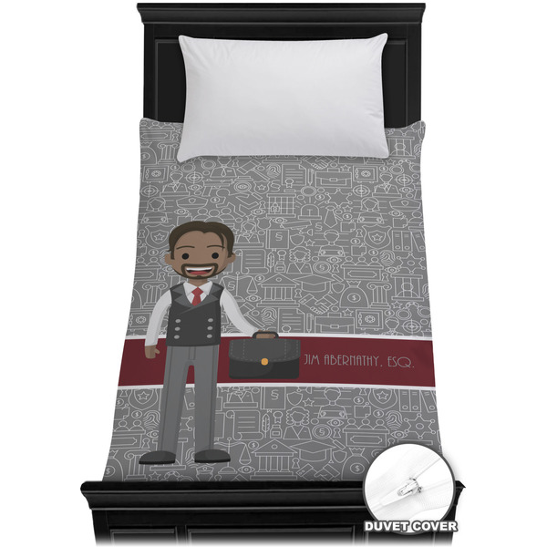 Custom Lawyer / Attorney Avatar Duvet Cover - Twin XL (Personalized)