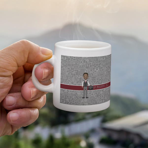 Custom Lawyer / Attorney Avatar Single Shot Espresso Cup - Single (Personalized)