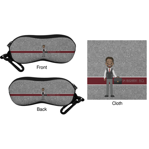 Lawyer / Attorney Avatar Eyeglass Case & Cloth (Approval)