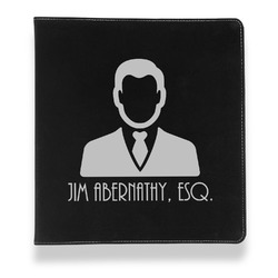 Lawyer / Attorney Avatar Leather Binder - 1" - Black (Personalized)
