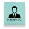 Lawyer / Attorney Avatar Leather Binders - 1" - Teal - Front View