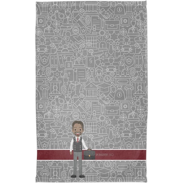 Lawyer / Attorney Avatar Finger Tip Towel - Full View