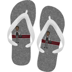 Lawyer / Attorney Avatar Flip Flops - Small (Personalized)