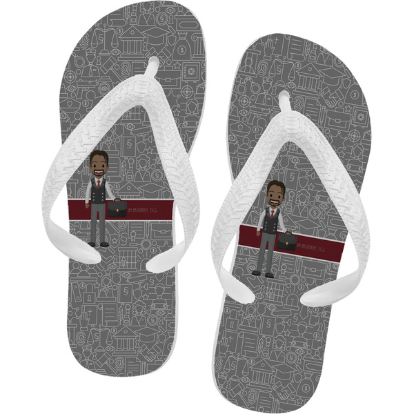 Custom Lawyer / Attorney Avatar Flip Flops (Personalized)