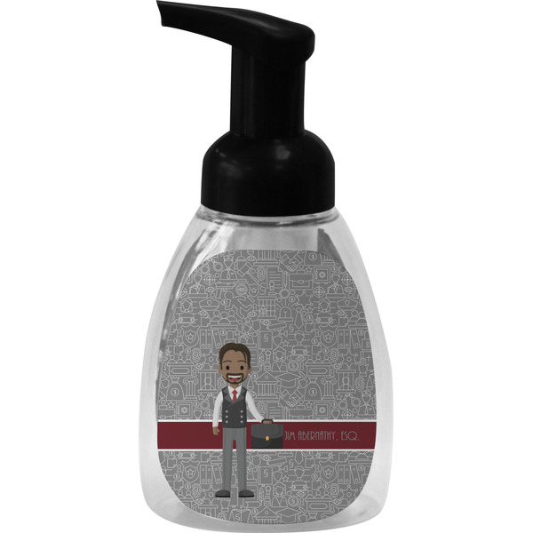 Custom Lawyer / Attorney Avatar Foam Soap Bottle - Black (Personalized)