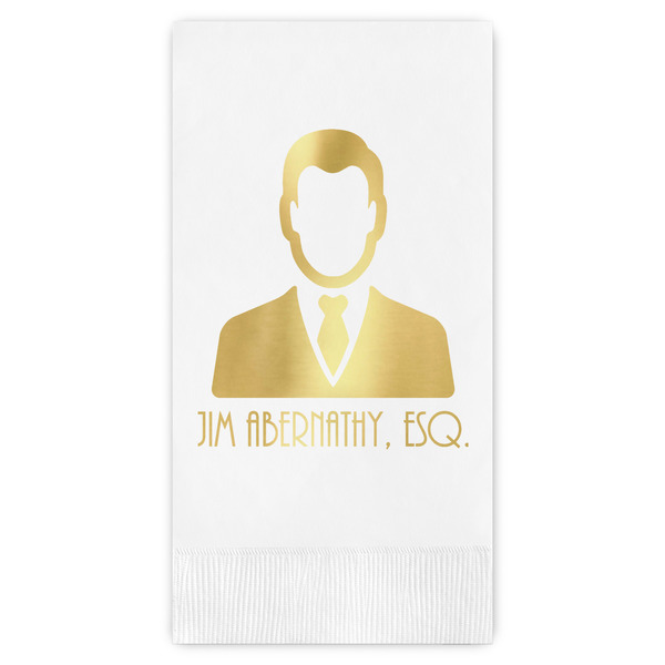 Custom Lawyer / Attorney Avatar Guest Napkins - Foil Stamped (Personalized)