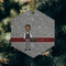 Lawyer / Attorney Avatar Frosted Glass Ornament - Hexagon (Lifestyle)
