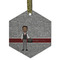 Lawyer / Attorney Avatar Frosted Glass Ornament - Hexagon