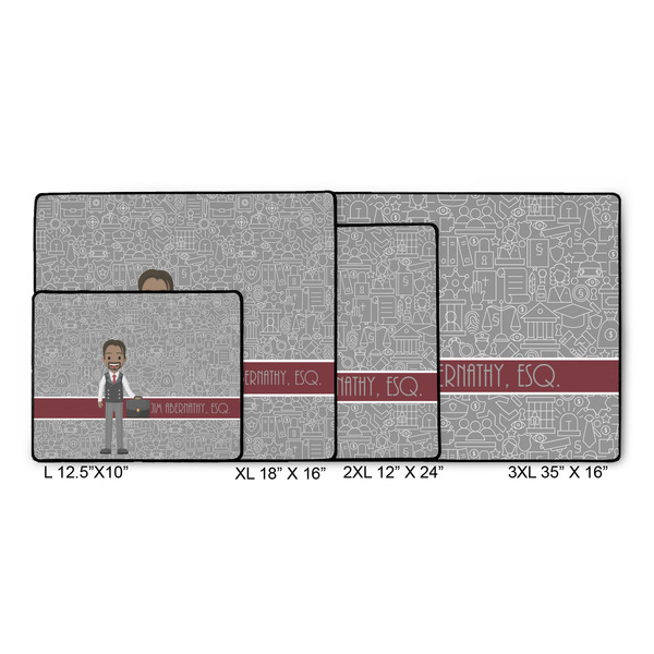 Lawyer / Attorney Avatar Gaming Mats - SIZE CHART