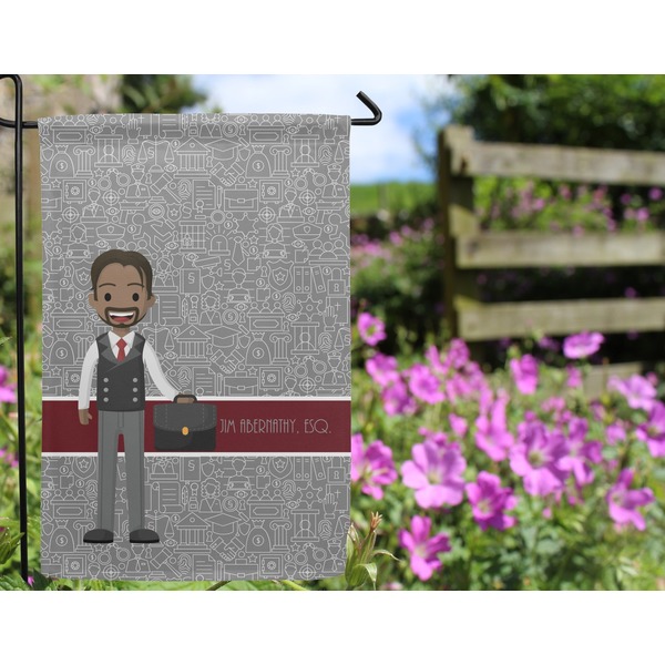 Lawyer / Attorney Avatar Garden Flag - Outside In Flowers