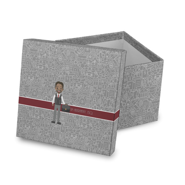 Custom Lawyer / Attorney Avatar Gift Box with Lid - Canvas Wrapped (Personalized)