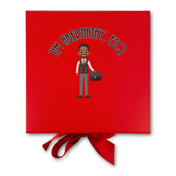 Lawyer / Attorney Avatar Gift Boxes with Magnetic Lid - Red - Approval