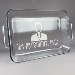 Lawyer / Attorney Avatar Glass Baking Dish with Truefit Lid - 13in x 9in (Personalized)