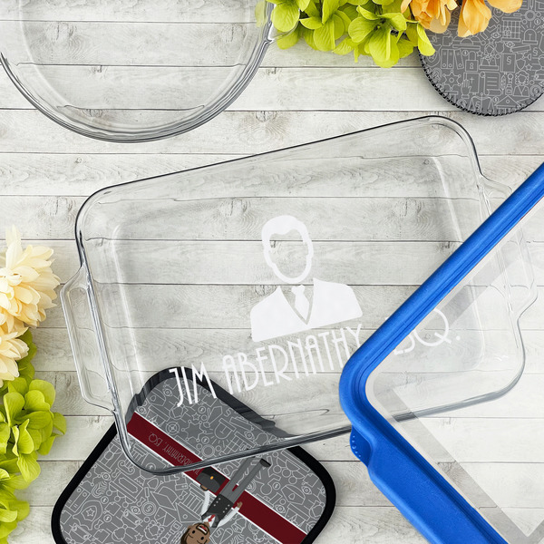 Lawyer / Attorney Avatar Glass Baking Dish - LIFESTYLE (13x9)