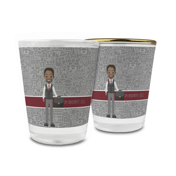Custom Lawyer / Attorney Avatar Glass Shot Glass - 1.5 oz (Personalized)