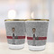 Lawyer / Attorney Avatar Glass Shot Glass - with gold rim - LIFESTYLE