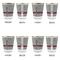 Lawyer / Attorney Avatar Glass Shot Glass - with gold rim - Set of 4 - APPROVAL