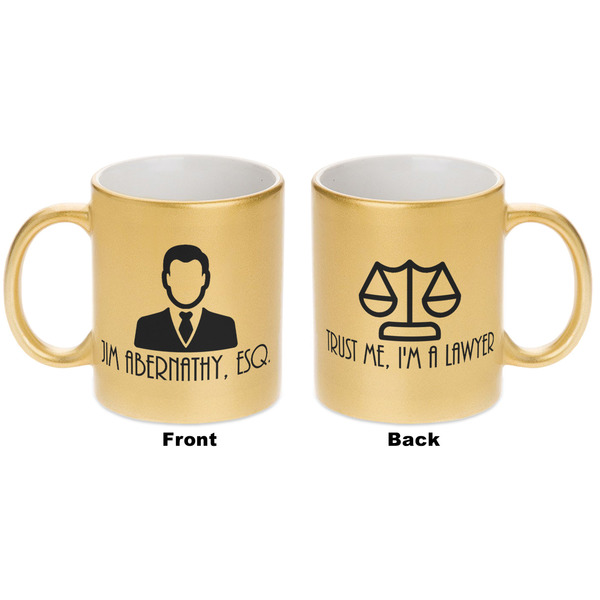 Lawyer / Attorney Avatar Gold Mug - Apvl