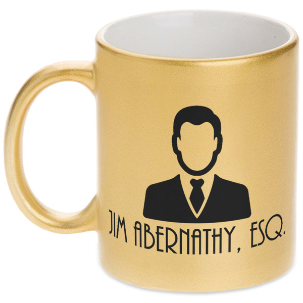 Custom Lawyer / Attorney Avatar Metallic Mug (Personalized)