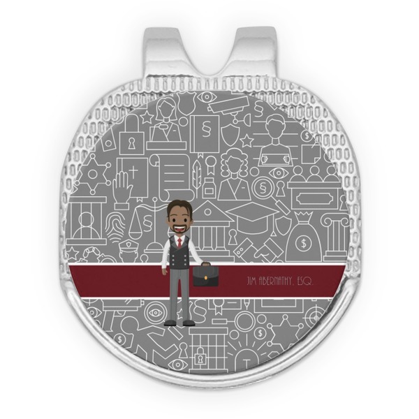 Lawyer / Attorney Avatar Golf Ball Hat Clip Marker - Apvl