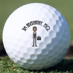 Lawyer / Attorney Avatar Golf Balls - Non-Branded - Set of 3 (Personalized)