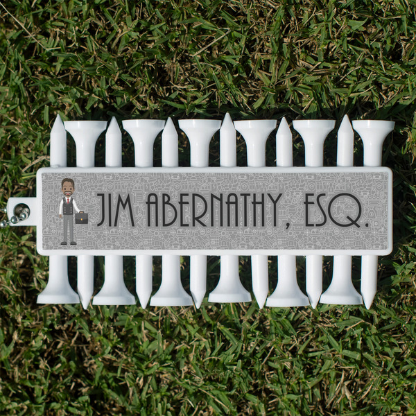 Custom Lawyer / Attorney Avatar Golf Tees & Ball Markers Set (Personalized)