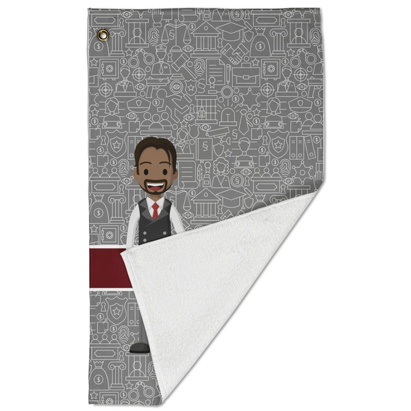 Lawyer / Attorney Avatar Golf Towel - Folded (Large)