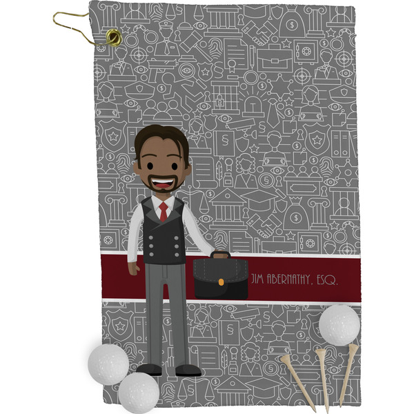 Lawyer / Attorney Avatar Golf Towel (Personalized)