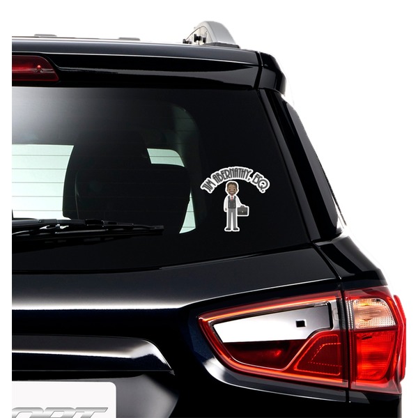 Lawyer / Attorney Avatar Graphic Car Decal (On Car Window)