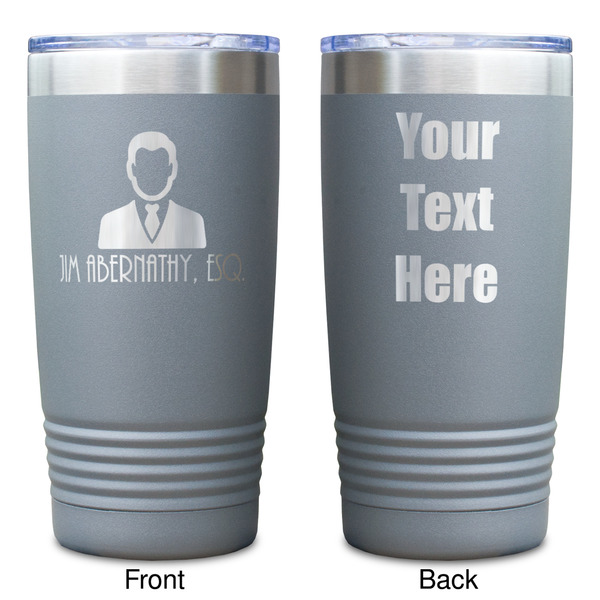 Lawyer / Attorney Avatar Gray Polar Camel Tumbler - 20oz - Double Sided - Approval
