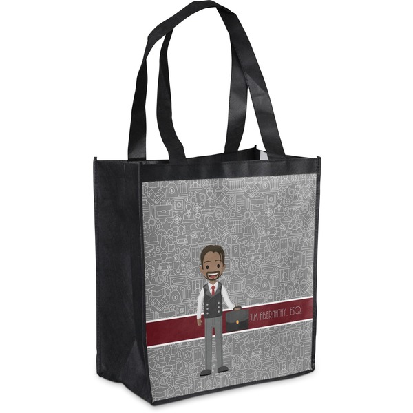 Custom Lawyer / Attorney Avatar Grocery Bag (Personalized)
