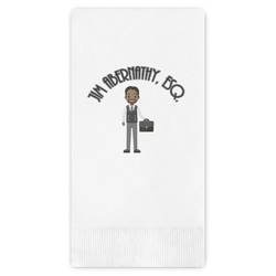 Lawyer / Attorney Avatar Guest Napkins - Full Color - Embossed Edge (Personalized)