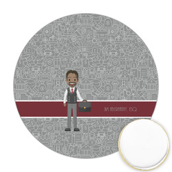 Lawyer / Attorney Avatar Printed Cookie Topper - Round (Personalized)