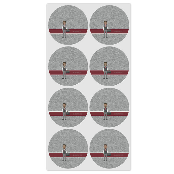 Lawyer / Attorney Avatar Icing Circle - Medium - Set of 8