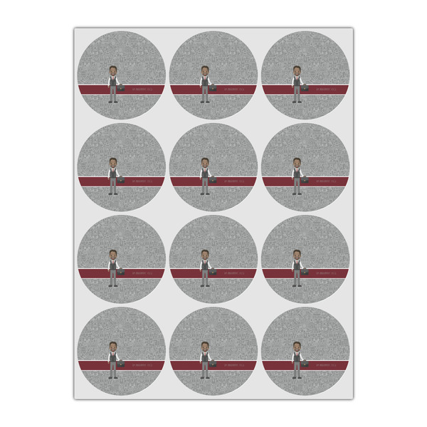 Lawyer / Attorney Avatar Icing Circle - Small - Set of 12