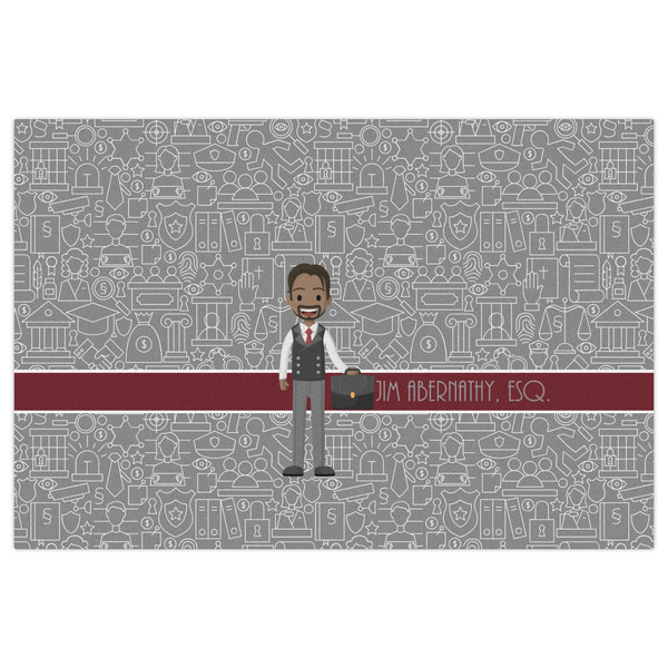 Lawyer / Attorney Avatar Indoor / Outdoor Rug - 4'x6' - Front Flat