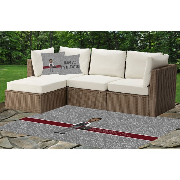 Lawyer / Attorney Avatar Indoor / Outdoor Rug & Cushions