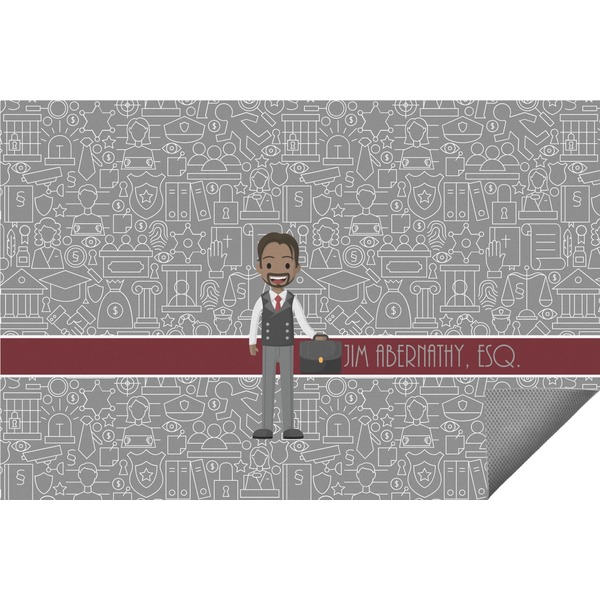 Custom Lawyer / Attorney Avatar Indoor / Outdoor Rug (Personalized)