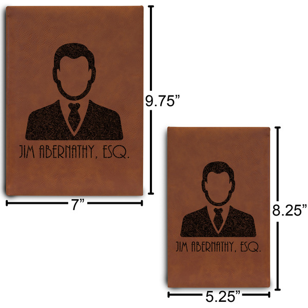 Lawyer / Attorney Avatar Journal Size Comparisons w/ Dimensions
