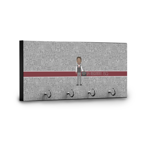 Lawyer / Attorney Avatar Key Hanger - Front View with Hooks