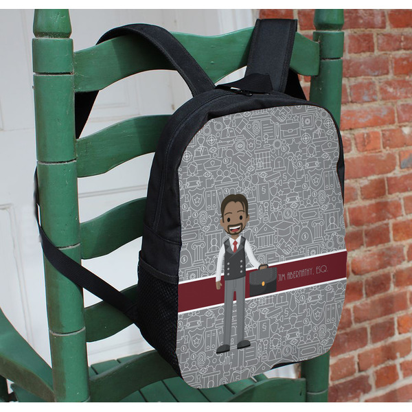 Lawyer / Attorney Avatar Kids Backpack - In Context