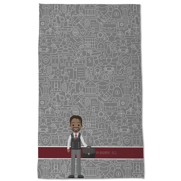Lawyer / Attorney Avatar Kitchen Towel - Poly Cotton - Full Front