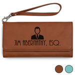 Lawyer / Attorney Avatar Ladies Leather Wallet - Laser Engraved (Personalized)
