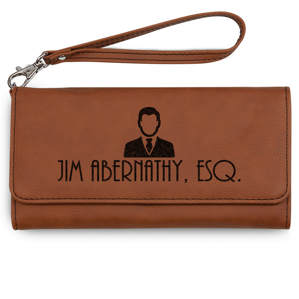 Custom Lawyer / Attorney Avatar Ladies Leatherette Wallet - Laser Engraved (Personalized)