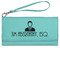 Lawyer / Attorney Avatar Ladies Leatherette Wallet - Laser Engraved- Teal (Personalized)