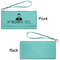 Lawyer / Attorney Avatar Ladies Wallets - Faux Leather - Teal - Front & Back View