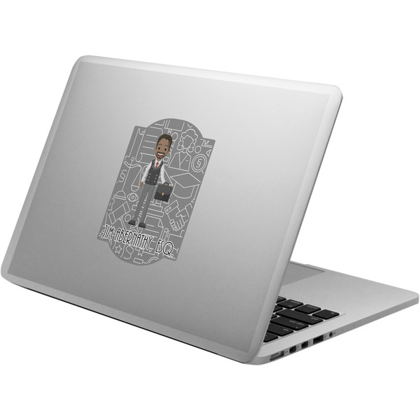 Custom Lawyer / Attorney Avatar Laptop Decal (Personalized)