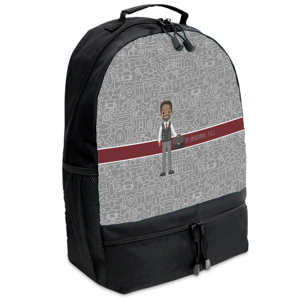 Custom Lawyer / Attorney Avatar Backpacks - Black (Personalized)